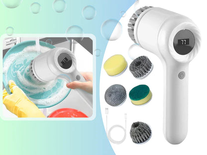 🌀 CleanMaster Pro™ — El Cepillo Limpiador Eléctrico que Limpia la Loza por Ti